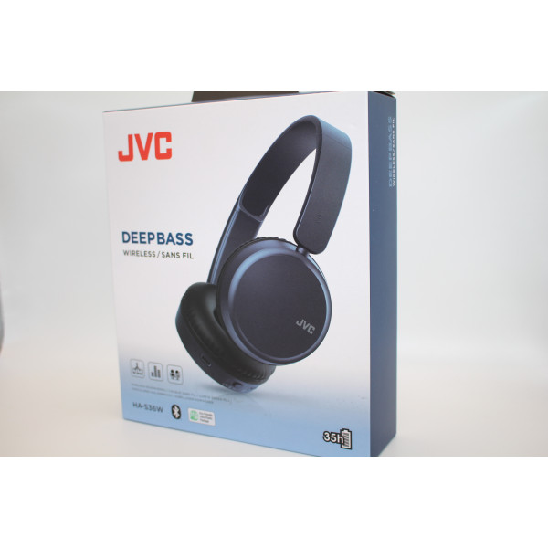 Casque sans fil JVC Deep Bass Bluetooth bleu 35h | Cash Orange