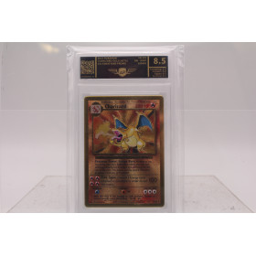 Carte Pokémon Dracaufeu Gold Metal Gradée 8.5 – Celebrations 2021 | Cash Orange